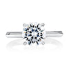 A. Jaffe Platinum 3ct Center Diamond Engagement Ring Setting