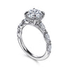Gabriel & Co. 14K White Gold Marquise Diamond Engagement Ring Setting