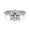Gabriel & Co. 14K White Gold Diamond Engagement Ring Setting