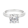 14K White Gold Surprise Diamond Engagement Ring Setting with 0.60 ct. Round Natural Diamond
