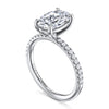 Gabriel & Co. 14K White Gold Diamond Shank Engagement Ring Setting