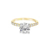 Roman Jewelers Signature 14K Two-Tone Gold Diamond Engagement Ring Setting