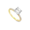 Roman Jewelers Signature 14K Two-Tone Gold Diamond Engagement Ring Setting