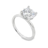 14K White Gold Diamond Hidden Halo Solitaire Engagement Ring Setting