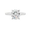 14K White Gold Hidden Halo Engagement Ring Setting