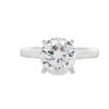 14K White Gold Solitaire Engagement Ring Setting