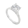 14K White Gold Solitaire Engagement Ring Setting