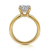 Gabriel & Co. 14K Yellow Gold Wide Band and Diamond Engagement Ring Setting