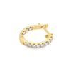 14K Yellow Gold Inside-Out Diamond Huggies