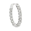 18K White Gold 4.91 Carat Diamond Hoops 30x25mm