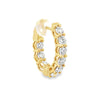 18K Yellow Gold 2.35 Carat Diamond Hoops