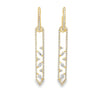 18K Yellow Gold Diamond Dangling Earrings