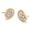 Marco Bicego 18K Two-Tone Diamond Petal Studs