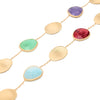 Marco Bicego 18K "Lunaria" Mixed Gemstones and Gold Leaves Long Necklace