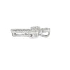 18K White Gold Diamond Cross Slide Pendant