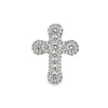 18K White Gold Diamond Cross Slide Pendant