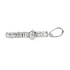 18K White Gold Diamond Cross Pendant
