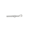 18K White Gold Diamond Cross Pendant