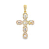18K Yellow Gold Diamond Cross Pendant