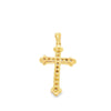 18 Karat Yellow Gold Diamond Cross Pendant