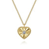 Gabriel & Co. 14K Two-Tone Diamond Heart Pendant