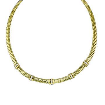 Simon G. 18K Yellow Gold Diamond Station Choker