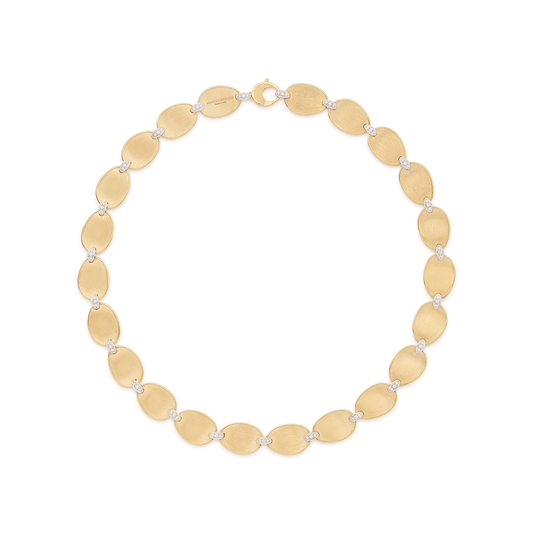Marco Bicego 18K White & Yellow Gold Lunaria Diamond Acents Link Necklace