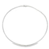 14K White Gold 6.5-Carat Straight-Line Diamond Tennis Necklace