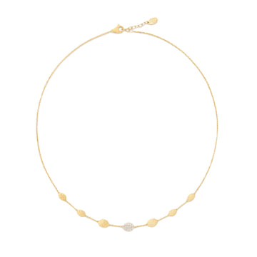 Marco Bicego 18K "Siviglia" Station Necklace with Diamonds