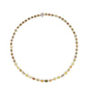 18K Three-Tone Mixed Color and Shapes Diamond Station Necklace