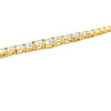 18K Yellow Gold Diamond Tennis Necklace