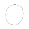 18K White Gold Diamond By The Yard Necklace 16"