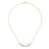Gabriel & Co. 14K Two-Tone Twisted Rope Oval Link Necklace with Diamond Connectors