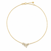 Roberto Coin 18K Yellow Gold Diamond Princess Triple Flower Necklace