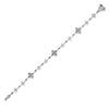 Roberto Coin 18K White Gold Love in Verona Pave Diamond Alternating Flower Bracelet
