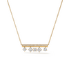 Hearts On Fire 18K Yellow Gold Floating Diamond Bar Necklace