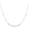 18K White Gold 8-Station Diamonds By The Yard Necklace