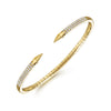 Gabriel & Co. 14K Yellow Gold Diamond Spear Bangle