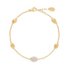 Marco Bicego 18K "Siviglia" Small Bean Bracelet with Diamond Accent