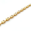Norman Silverman 18K Yellow Gold Bar Prong-Set Oval Diamond Tennis Bracelet