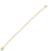 18K Yellow Gold Bar and Diamond Stations Bracelet