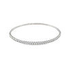 18K White Gold 1.5 Carat Diamond Bangle