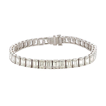 Joshua J Fine Jewelry Platinum Diamond Tennis Bracelet