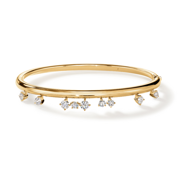 Hearts On Fire 18K Yellow Gold Floating Diamond Bangle