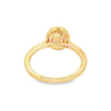14K Yellow Gold Opal and Diamond Ring