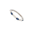 14K White Gold Half Anniversary Ring Size 6.5