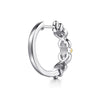 Gabriel & Co. "Infinity" Two-Tone Bujukan Infinity Intricate Hoop Earrings