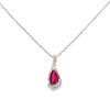 Simon G. 18K Two-Tone Rubellite Tourmaline & Diamond Freeform Twist Pendant