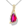 Simon G. 18K Two-Tone Rubellite Tourmaline & Diamond Freeform Twist Pendant