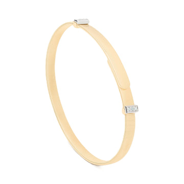 Marco Bicego 18K "Masai" Coil Bangle Bracelet with Diamond Pave